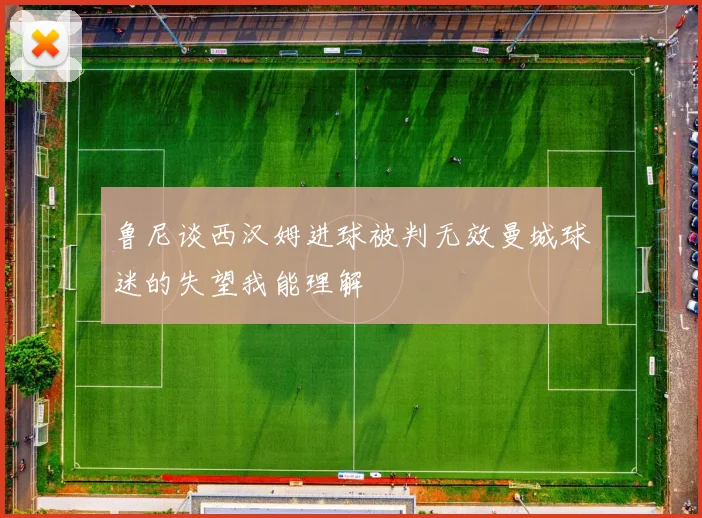 鲁尼谈西汉姆进球被判无效曼城球迷的失望我能理解